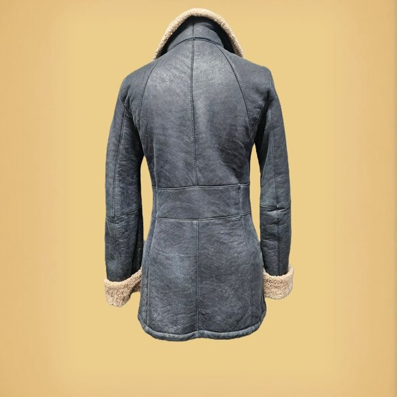 Christ Lambskin Shearling Leather Jacket - Picture 4 of 4